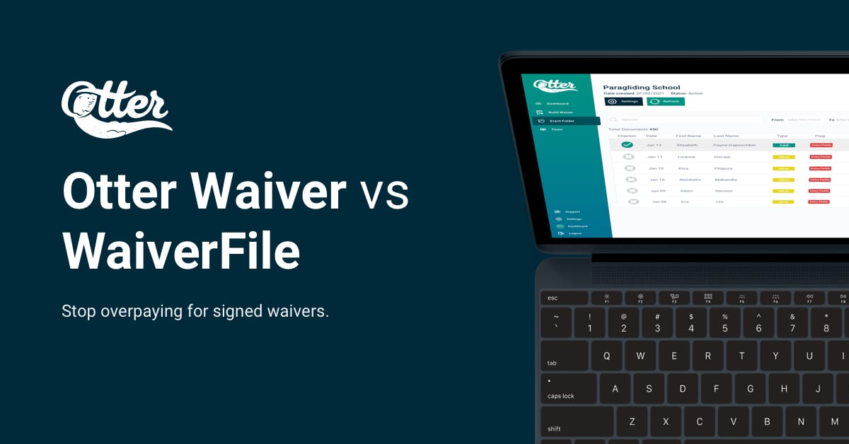 Otter Waiver vs. WaiverFile: See why Otter Waiver is Better!