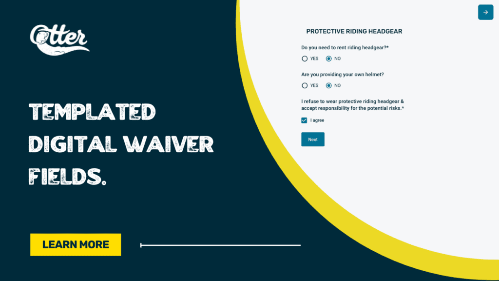 Otter's Custom and Templated Digital Waiver Fields